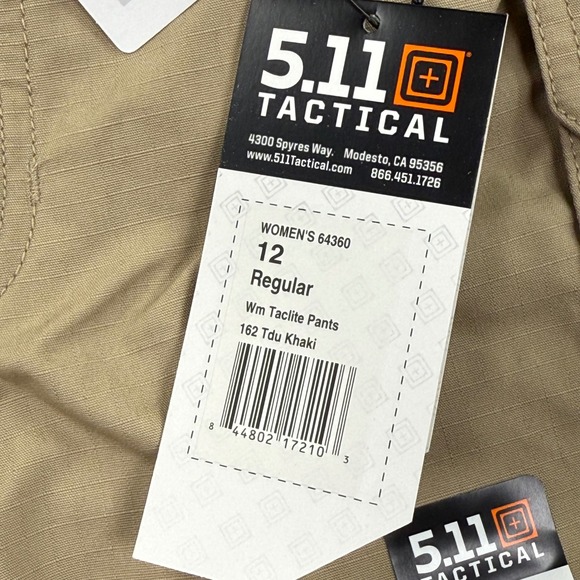 5.11 Tactical Women's Cargo Pants in Tan - Picture 6 of 15